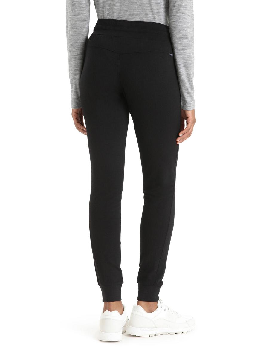 Black Icebreaker Merino Crush Pants Women's One Piece & Sets | AU 1749OKIR